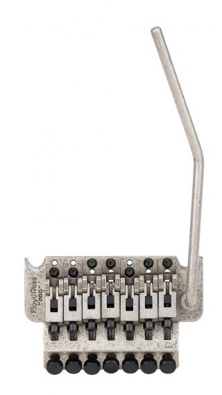 Authentic Floyd Rose 1000 Series Pro 7 - String Tremolo: Antique Silver