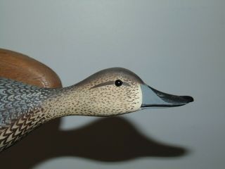 VINTAGE CARVED PINTAIL HEN DUCK DECOY by PAUL NOCK Dated 1964 - DUCK IN FLIGHT 4
