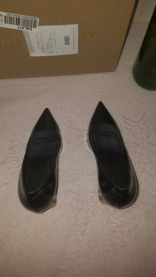 Burberry Women ' S Dashwood Vintage Check Pointed Toe High Block - Heel Pumps $620 4