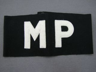 Ww2 Us Military Police (mp) Wool Armband,  Never Issued,  Exc 1 Each
