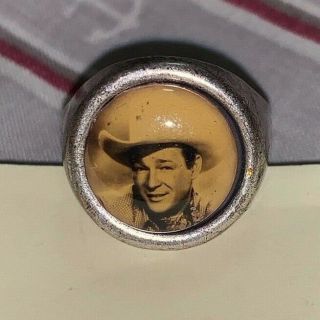 Vintage Roy Rogers Character Photo Premium Metal Ring