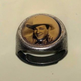 Vintage Roy Rogers Character Photo Premium Metal Ring 2