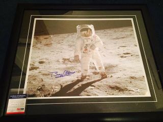 Buzz Aldrin Apollo 11 Signed 16x20 Framed Photo Psa/dna Authentic Rare