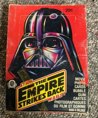 Rare - 1980 Opc / O - Pee - Chee Star Wars Empire Strikes Back Series 1 Wax Box