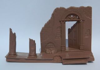 Rare Civil War Destroyed Mansion Play Set No Marx Reissue Made In Mexico