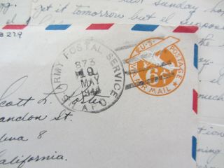 WWII letters,  D - Day France,  Bulge 1st Div Purple Heart,  Infantryman,  KIA related 4