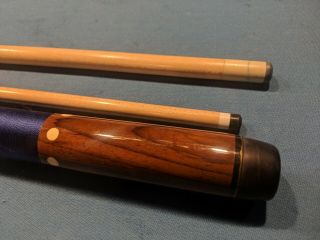 Old Schmelke Cue - 2 matched shafts (pool and snooker) - vintage 1x2 box case 5