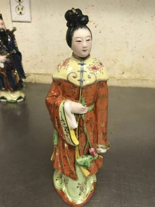 20c Chinese Famille Rose Porcelain Figurine Mark 2