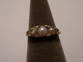 Antique 18k Yellow Gold Ring About Size 6 About 3.  03 Grams 18k Signed P&s 18ct
