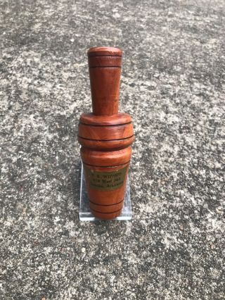 F.  B.  Withers Duck Call,  Lonoke,  Ar - Rare,  Vintage,  Collectible
