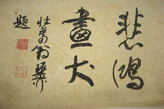 Chinese Hanging Scroll Painting by Xu Beihong (徐悲鸿) Dog 狗 4