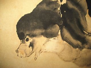 Chinese Hanging Scroll Painting by Xu Beihong (徐悲鸿) Dog 狗 6