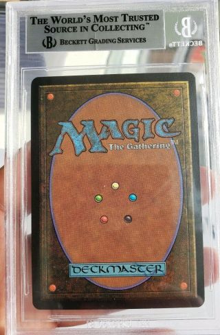 Vintage Magic | MTG BGS 8.  5 Beta Nightmare,  w/2x 9.  5 SUBs, 2