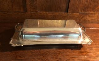 Vintage Sterling Silver Covered Butter Dish