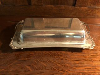 Vintage STERLING SILVER COVERED BUTTER DISH 6