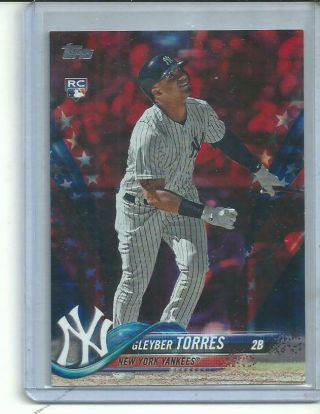 Gleyber Torres 2018 Topps Update Independence Day Rookie /76.  Rare Rookie.