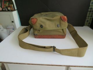 Vtg Wwii Us Cs - 76 - B Signal Corps Bag For The Rm - 29 Remote Control Unit