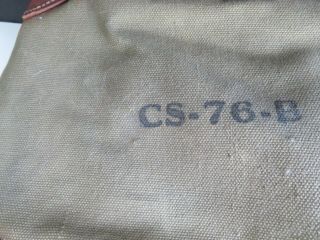 VTG WWII US CS - 76 - B Signal Corps Bag For The RM - 29 Remote Control Unit 3