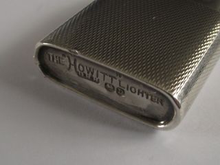 Antique RARE Silver Lighter Dudley Russell Howitt The ' HOWITT ' Lighter 1946 6
