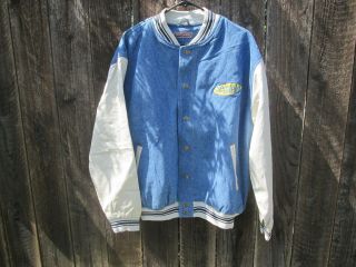 SEINFELD Vintage Unworn Two - Tone Denim Baseball Crew Jacket 4