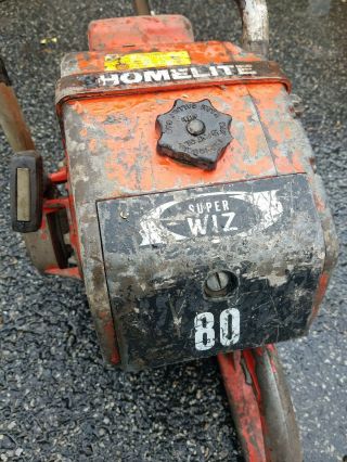Homelite Wiz 80 chainsaw rare vintage chainsaw chain saw 6