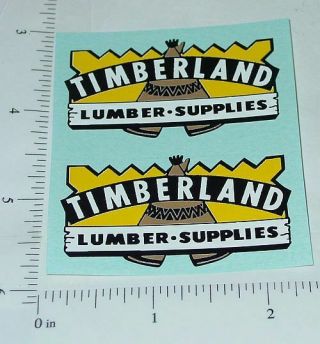 Wyandotte Timberland Lumber Truck Sticker Set Wy - 017