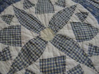 FEATHERED COUNTRY LOG CABIN TREASURE BROKEN BLAZING FIELD OF STARS VINTAGE QUILT 9