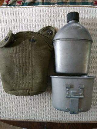 World War Ii Canteen Set Marked 1945 Cup Is 1945 Canteen 1945