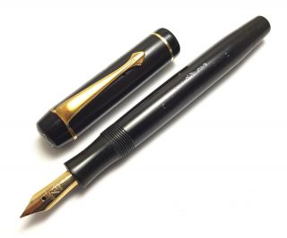 1937 Vintage Pen Montblanc 324 Black Hard Rubber Early Fully Restored