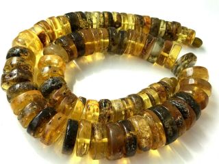 Natural Vintage Amber Beads Antique Baltic Old Necklace 97 Gr
