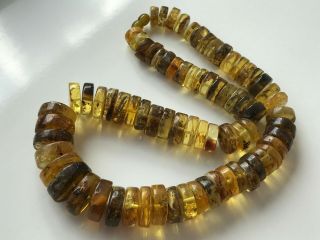 Natural Vintage Amber Beads Antique Baltic Old Necklace 97 gr 3