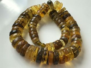 Natural Vintage Amber Beads Antique Baltic Old Necklace 97 gr 4