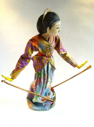Antique 1950’s Indonesian Puppets – Wayang Golek Carved Wood – Bought in Jakarta 7