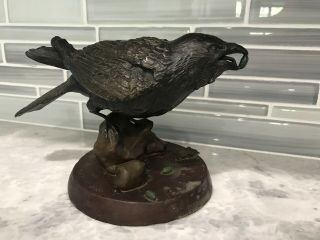 Native American Bronze Raven By Neil Logan Numbered 17/24 Signed By Artist Rare