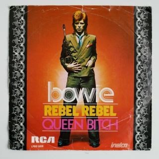David Bowie SIGNED single Rebel Rebel 1974 rare memorabilia autograph 5
