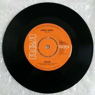 David Bowie SIGNED single Rebel Rebel 1974 rare memorabilia autograph 6