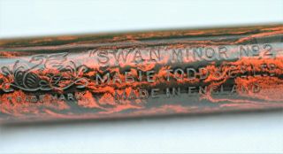 Vintage Early SWAN MINOR No 2 - Self Filling - Fountain Pen - C1927 - UK 5