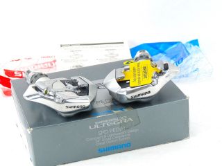 Shimano Ultegra Pedals Clipless 6500 600 W Cleats Vintage Bike Last Set Nos