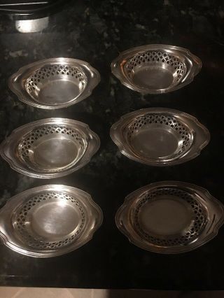 Gorham Sterling Silver Nut Dishs Set Of 6 A7975