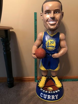 Rare Stephen Steph Curry Bobblehead 36 " Golden State Warriors 3 Foot 40 / 75