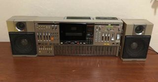 Vintage Casio Kx - 101 Portable Boombox Synthesizer