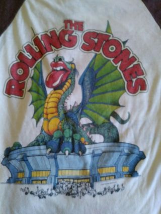 Vintage 1981 The Rolling Stones Tampa,  FL Tour T Shirt - Medium Tangerine Bowl 3