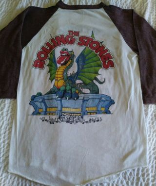 Vintage 1981 The Rolling Stones Tampa,  FL Tour T Shirt - Medium Tangerine Bowl 7