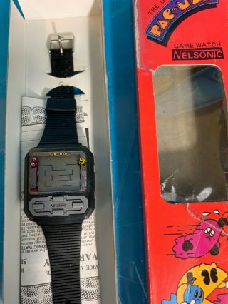 Rare 1980s Nelsonic Pac - Man Game Watch – Never Played