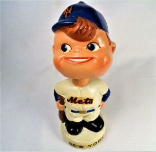 Vintage 1960s York Mets Bobble Head Nodder