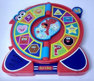 Elmo ' s World See ' n Say Spinning Wheel Sesame Street Learning Toy 2005 By Mattel 3