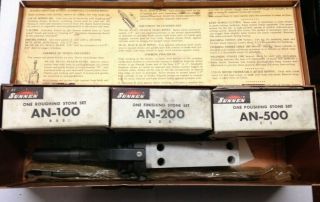 Sunnen An - 110 W/ An - 100 An - 200 An - 500 Stones Vintage Case Paperwork