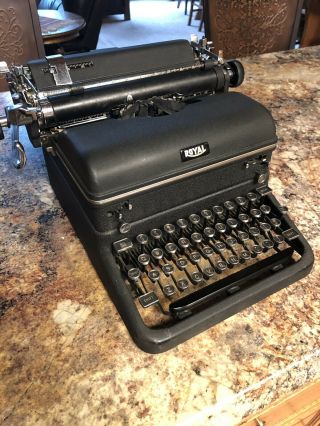 Antique Vintage Royal Kmm Typewriter Magic Margin Touch Control 1940s