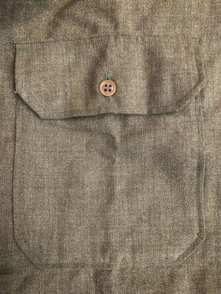 ww2 us army dress shirt wool uniform first sergeant size 15 33 7