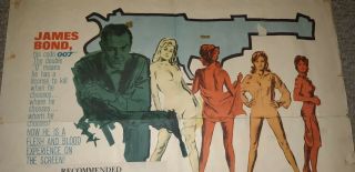 1962 United Artists Dr.  No James Bond Movie Poster 62/410 RARE 8